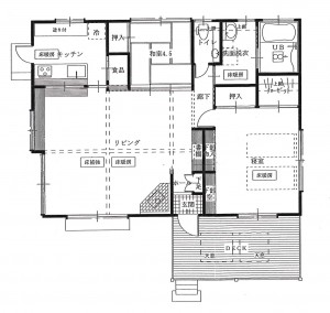 盛田間取図平屋