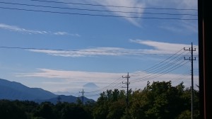 サンルームから富士山